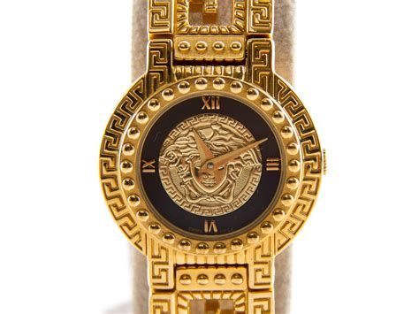 gianni versace watch gold plated|gold plated GIANNI VERSACE Women Watches .